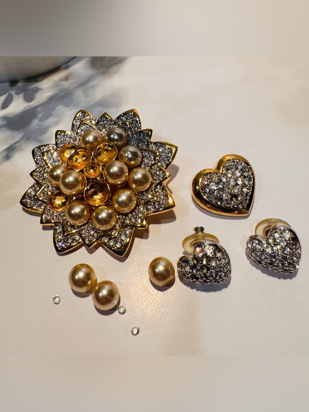 Vintage Swarovski Brooches and Earrings *Missing Stones* Read Details